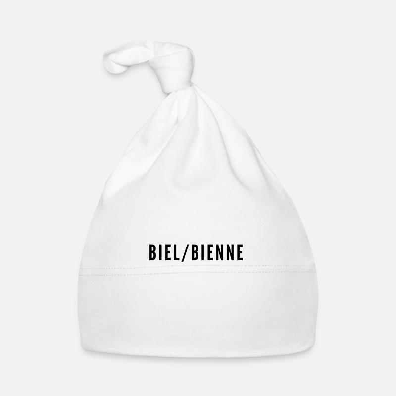 Biel/Bienne Schriftzug Baby Bio-Mütze