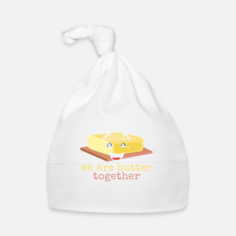 Butter funny saying Organic Baby Cap