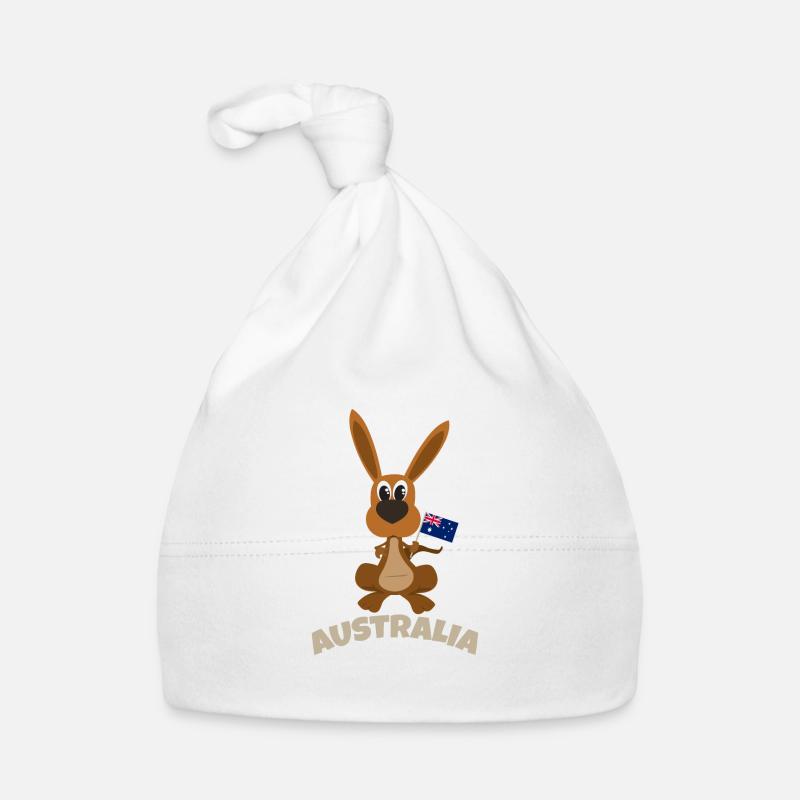 Australia Kangaroo Flag Australia's Gift Idea Organic Baby Cap