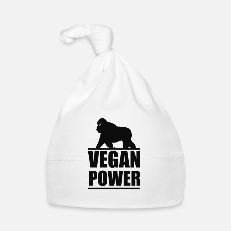 Idée de cadeau à base de plante de gorille Vegan Power Bonnet bio Bébé