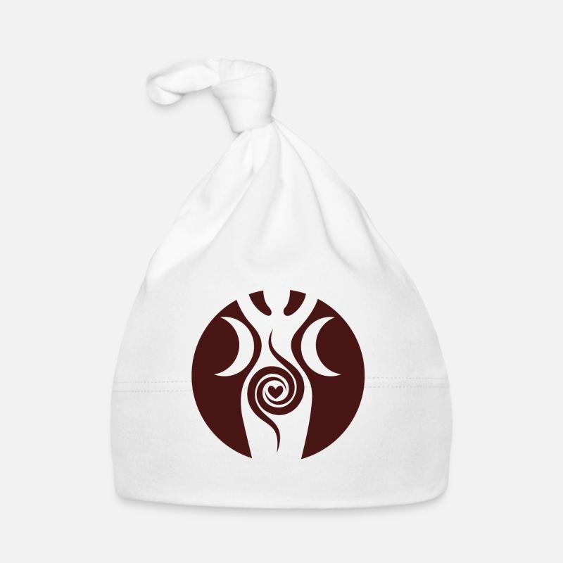 Moon goddess red Organic Baby Cap