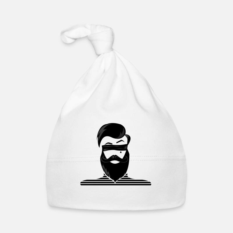 Bearded Man Mann mit Bart Seemann Baby Bio-Mütze