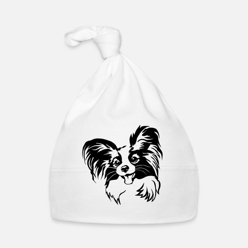 Papillon Kopf Baby Bio-Mütze