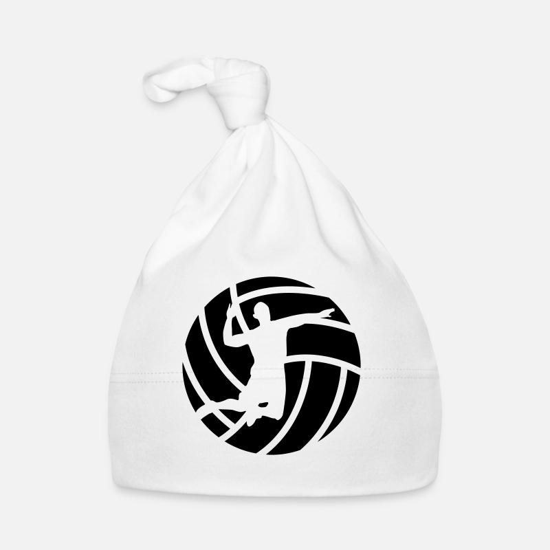 volleyball - Baby Bio-Mütze - Weiß