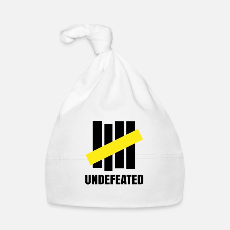 Undefeated - Organic Baby Cap - white
