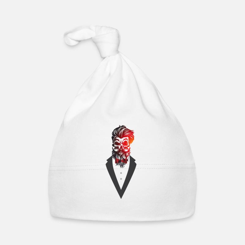 monsieur - Bonnet bio Bébé - blanc