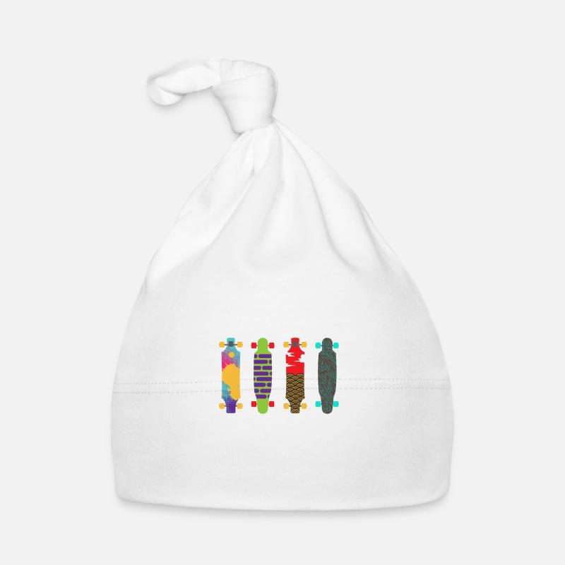 Longboard 4 longboards for longboarders gift Organic Baby Cap