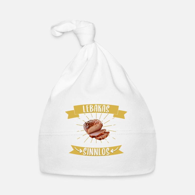Lebakas Leberkäse Fleischkäse Bayern Spruch Essen Baby Bio-Mütze