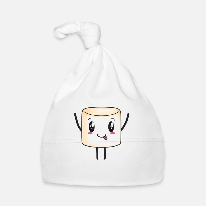 Marshmallow Marshmallows süß Süßigkeit Kinder Baby Bio-Mütze
