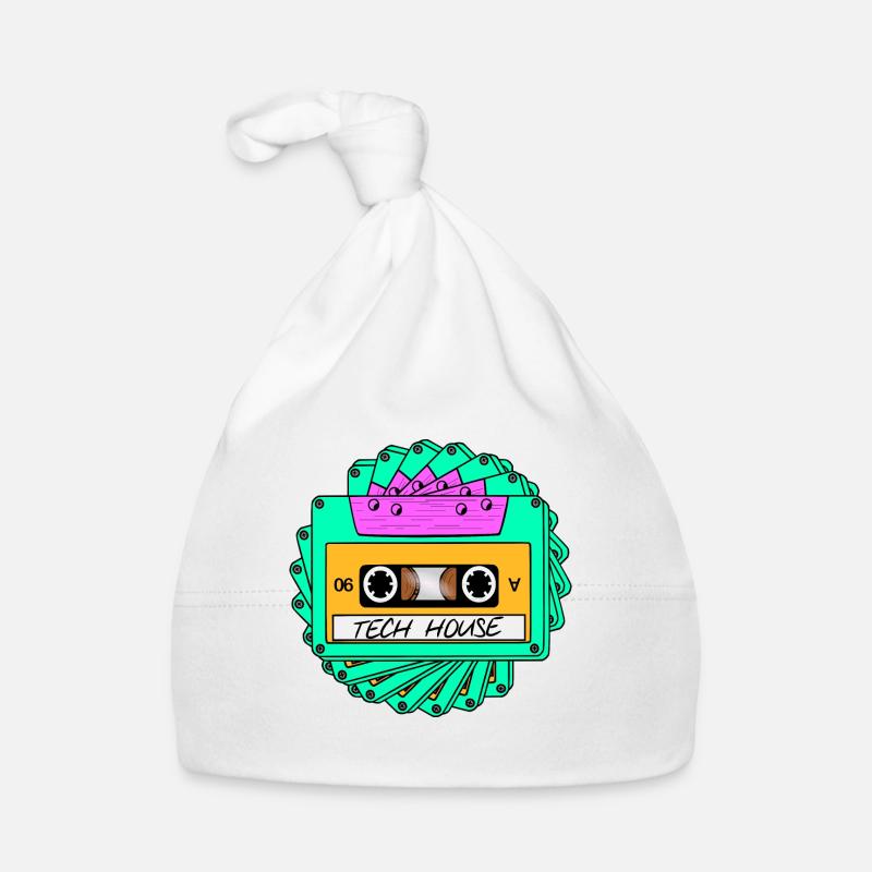 TECH HOUSE MUSIKKASSETTE Baby Bio-Mütze