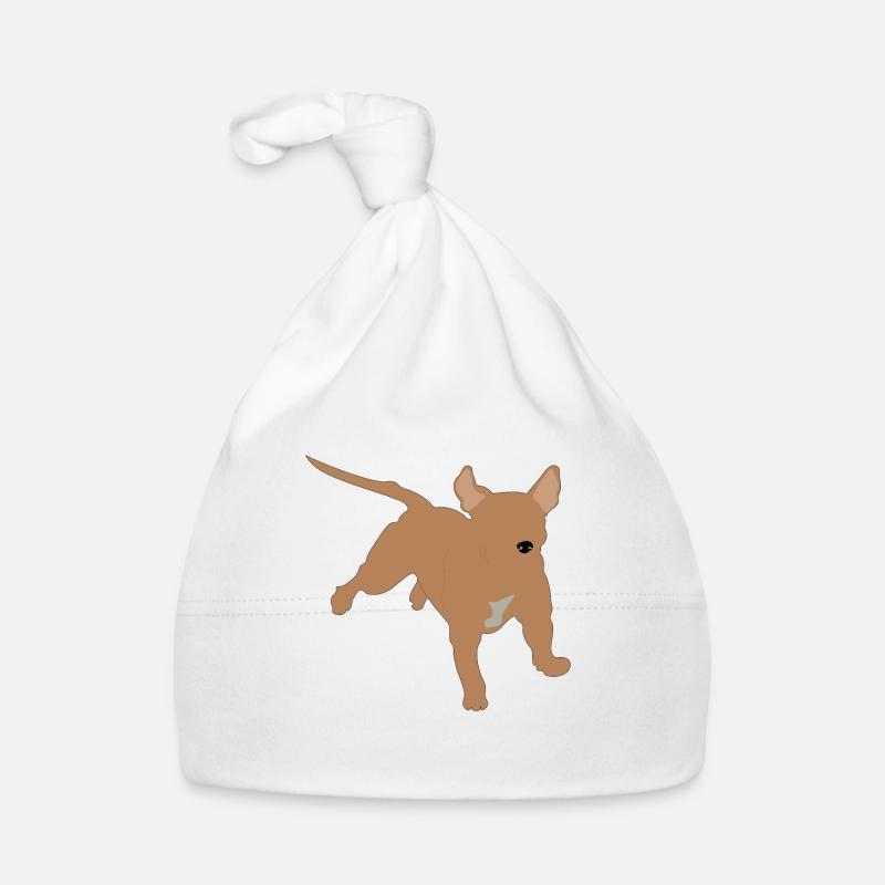 pitbull - Bonnet bio Bébé - blanc