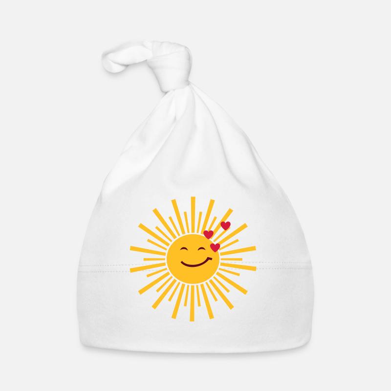 sun shining love Organic Baby Cap