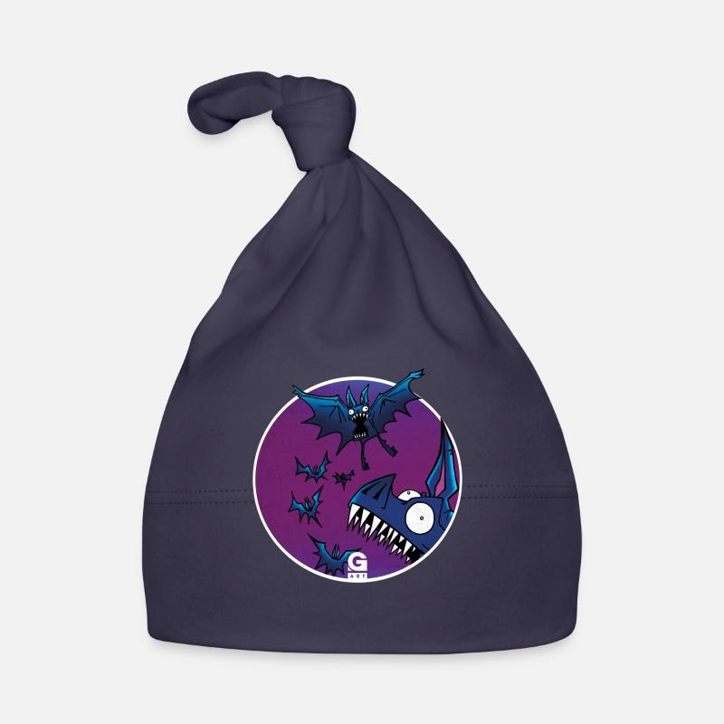 GIGGJOTT animated bats Organic Baby Cap