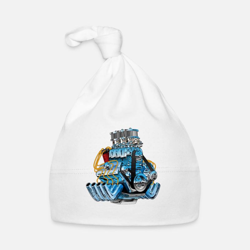 Motor - Baby Bio-Mütze - Weiß