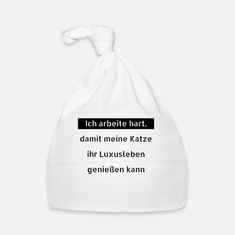 katze - Luxusleben einer Katze Baby Bio-Mütze