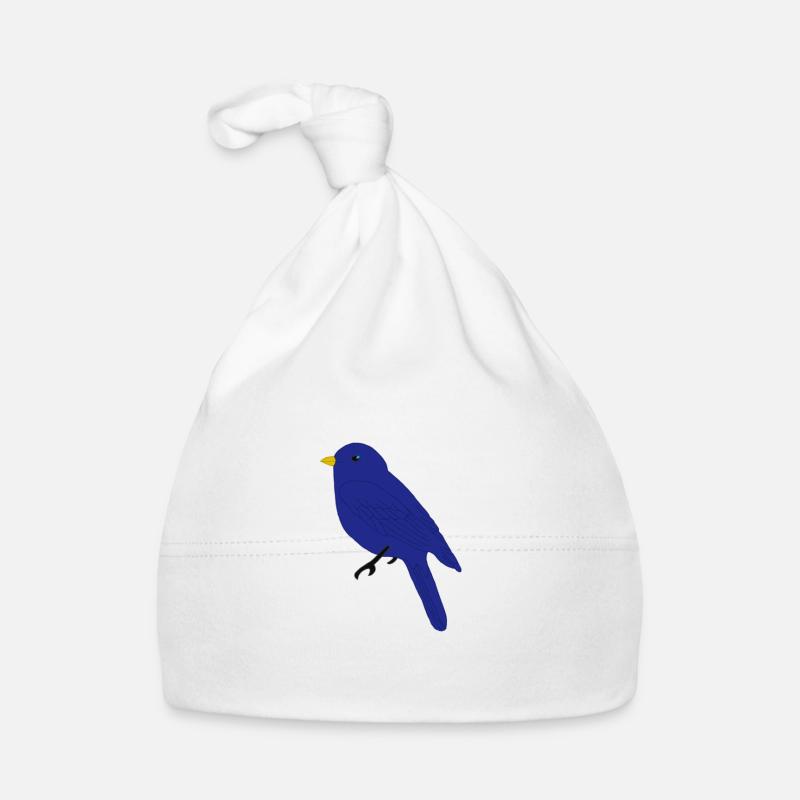 Blauer Vogel Baby Bio-Mütze