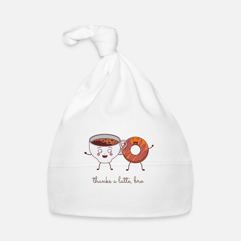 danke ein latte bro lustiger donut kaffee Baby Bio-Mütze