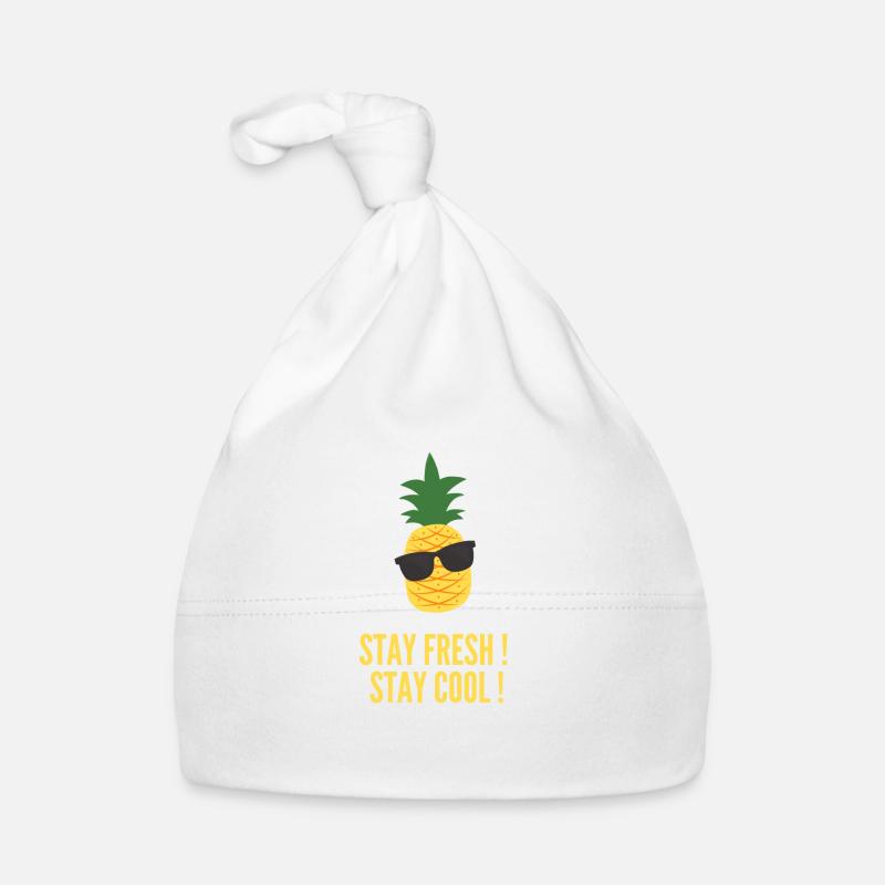 Ananas BLEIB COOL! BLEIB FRISCH ! Baby Bio-Mütze