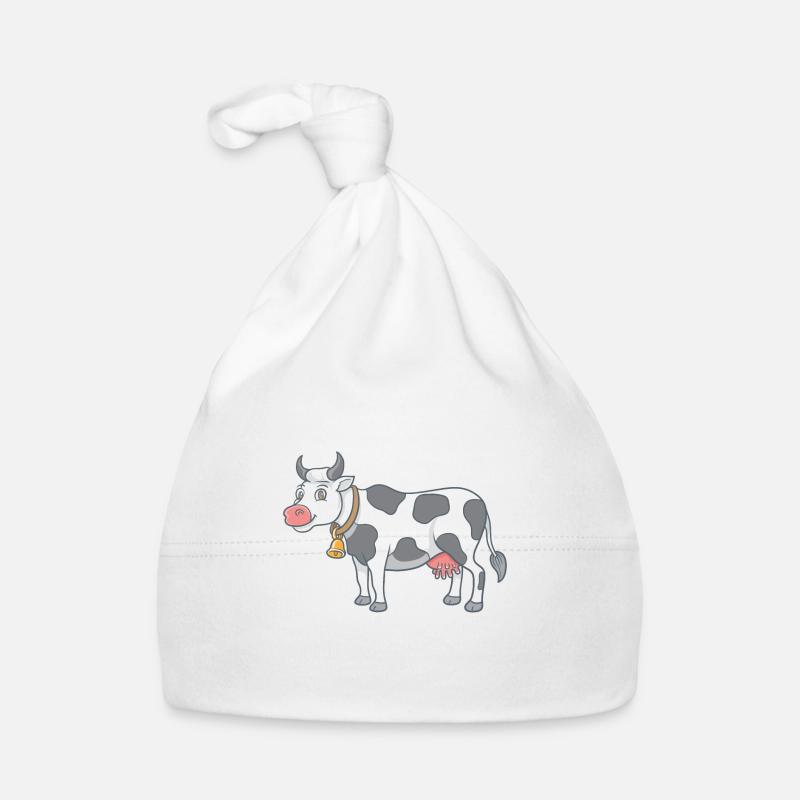 Cartoon cow Organic Baby Cap