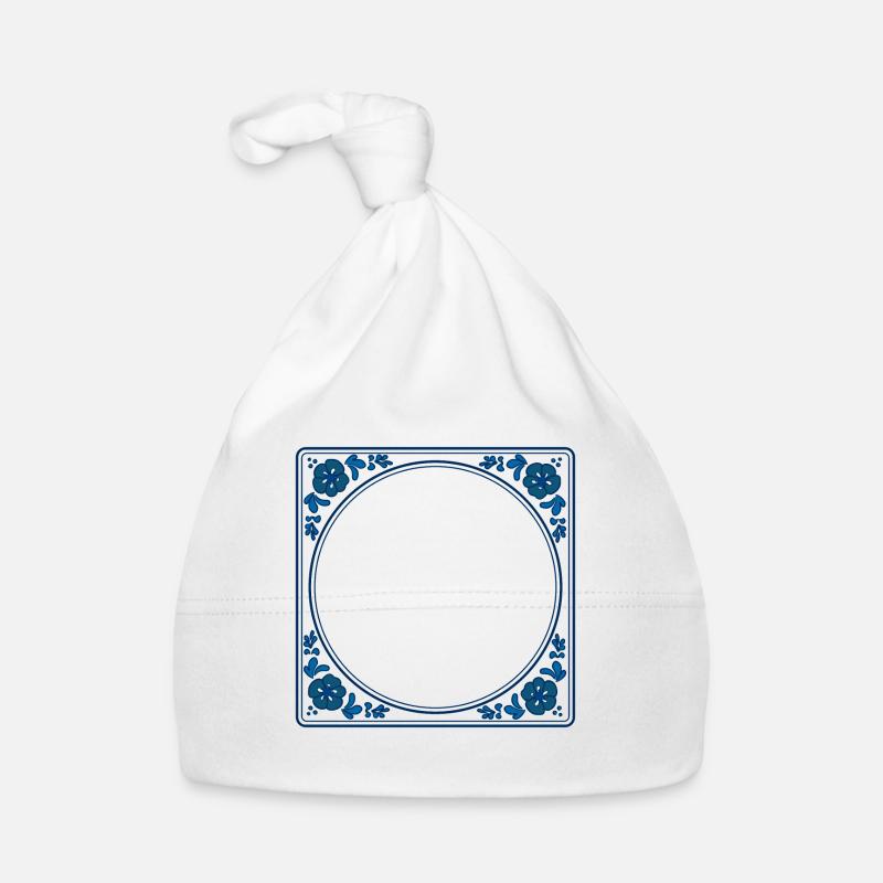 Texte propre de la tuile vide - Delft Blue Bonnet bio Bébé