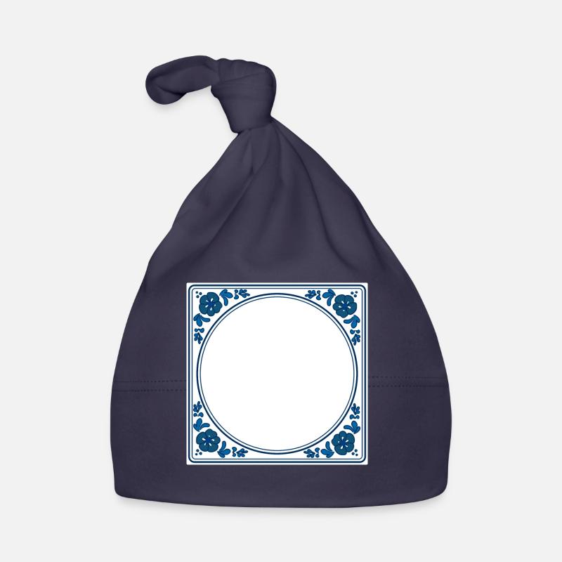 Texte propre de la tuile vide - Delft Blue Bonnet bio Bébé