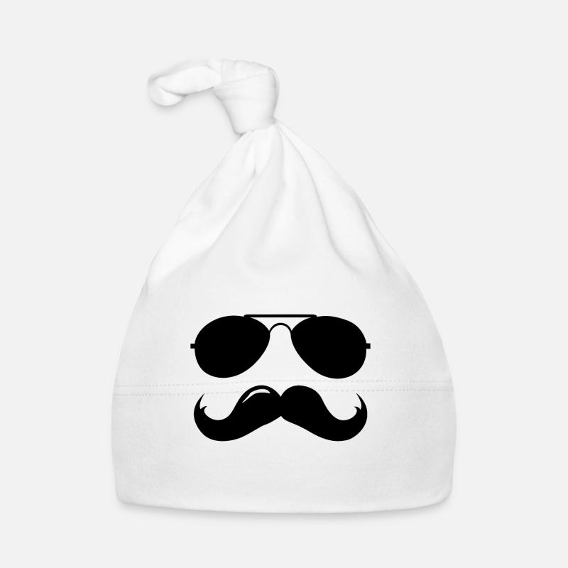 Macho Schnurrbart Baby Bio-Mütze