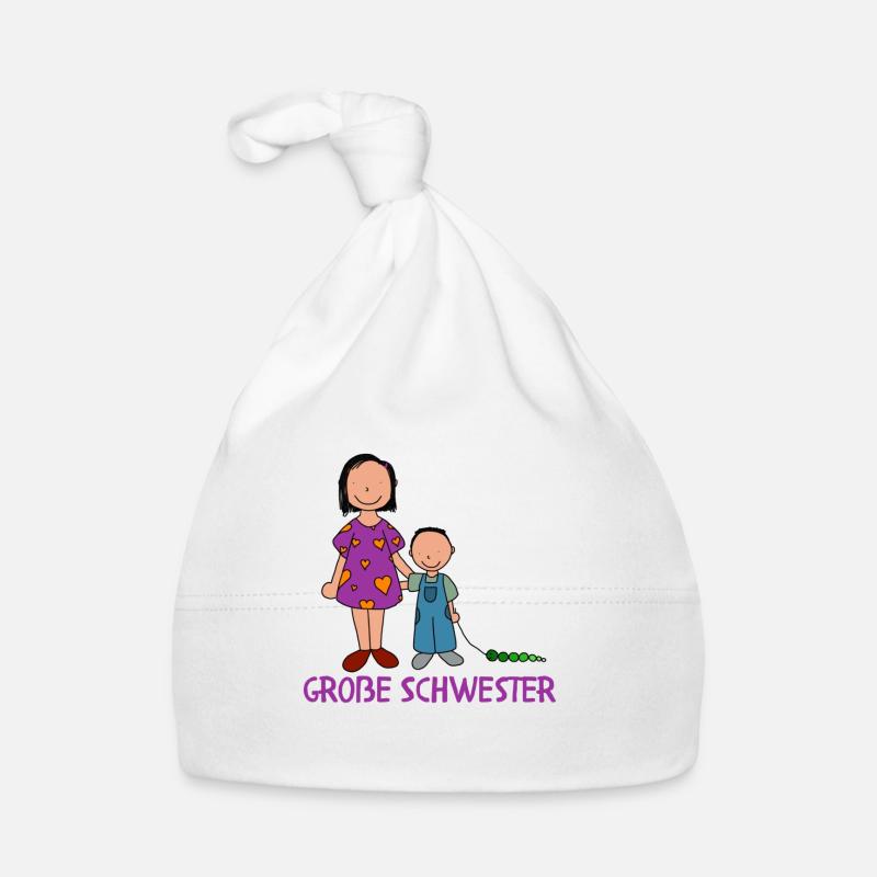 Große Schwester Baby Bio-Mütze