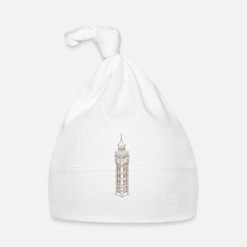 Tour Big Ben - Bonnet bio Bébé - blanc