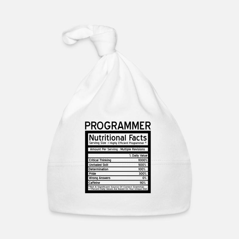Programmierer - Baby Bio-Mütze - Weiß