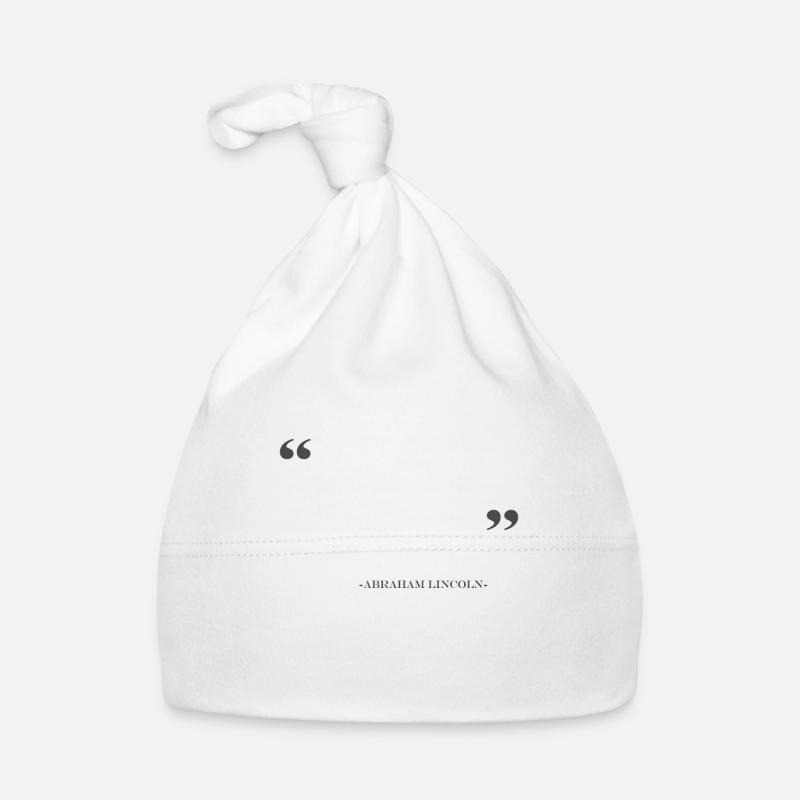 Le problème avec les citations trouvées sur Internet est t - Bonnet bio Bébé - blanc