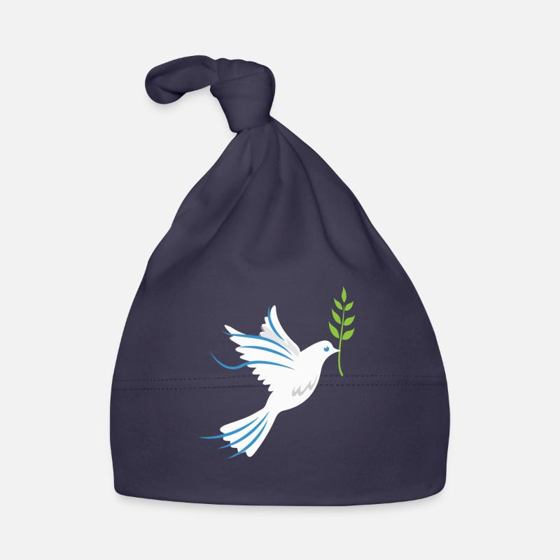 Friedenstaube Symbol der Freundschaft Geschenkidee Baby Bio-Mütze
