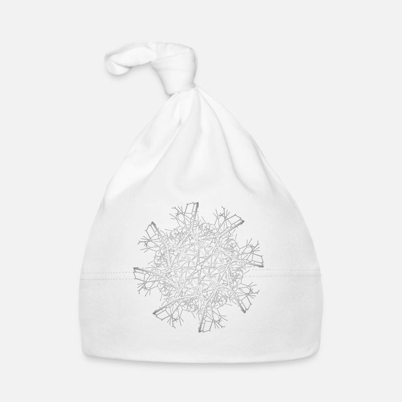 Stacheldraht Geometrie Baby Bio-Mütze