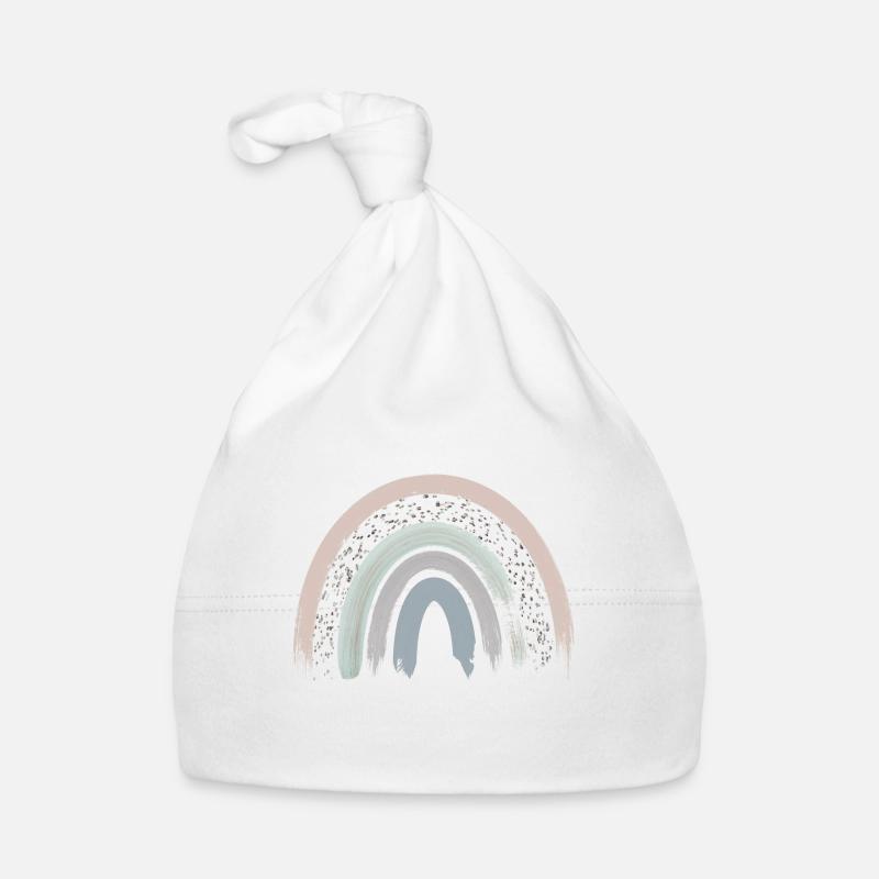 Rainbow Boho Rainbow Baby Girl Organic Baby Cap