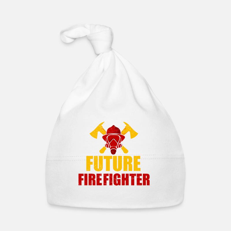Pompier Future idée cadeau bébé pompier Bonnet bio Bébé