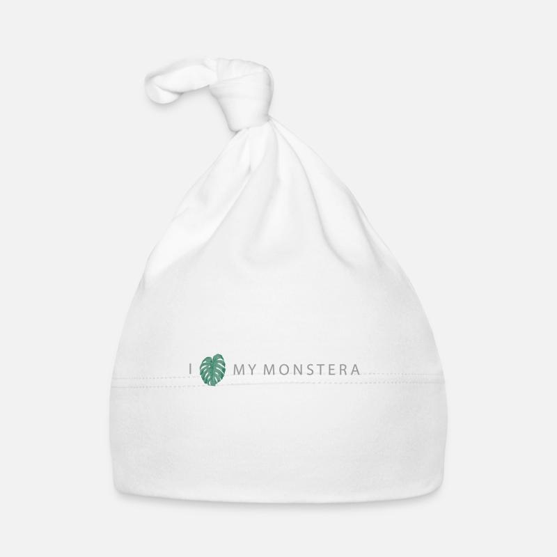 I Love My Monstera Baby Bio-Mütze