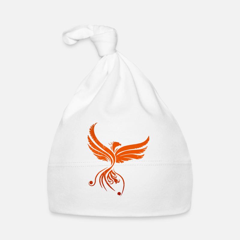 Egypte symbole phoenix idée cadeau - Bonnet bio Bébé - blanc
