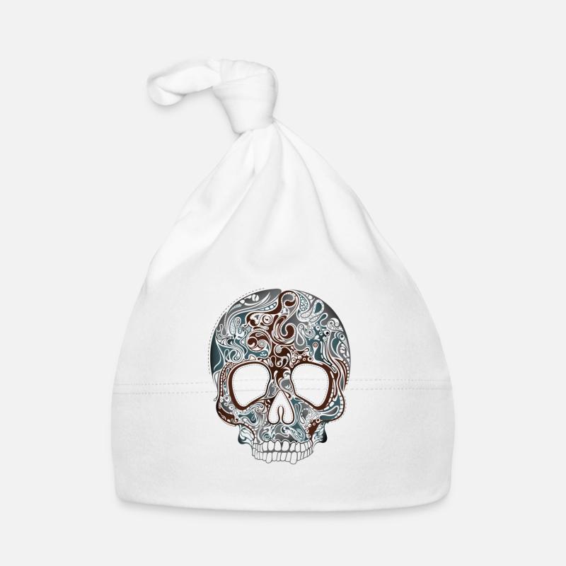 Teschio vintage Cappellino ecologico per neonato