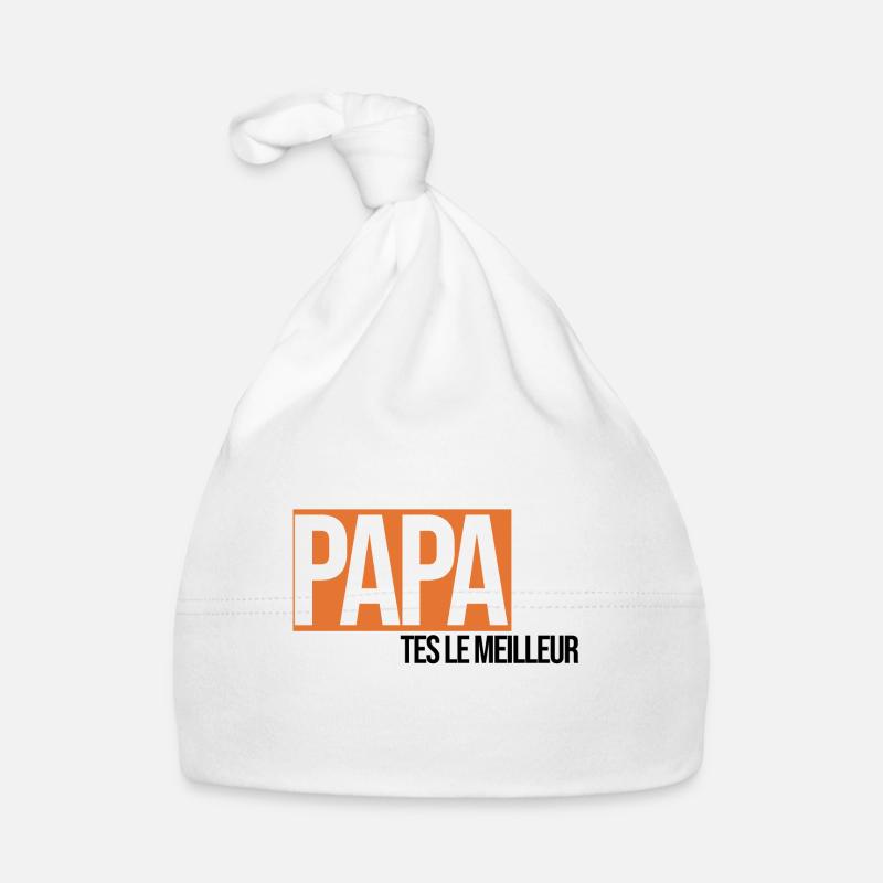 papa tu es le meilleur Bonnet bio Bébé