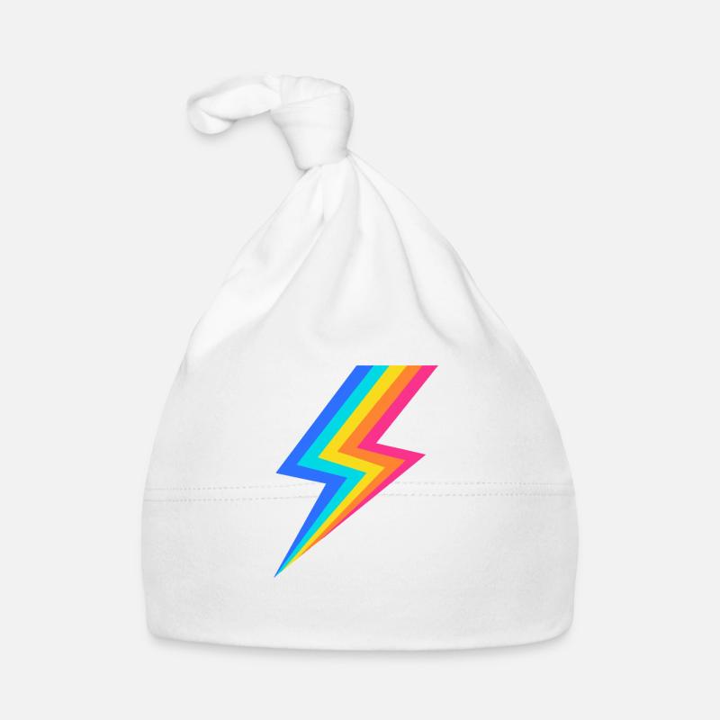 Regenbogenblitz Baby Bio-Mütze