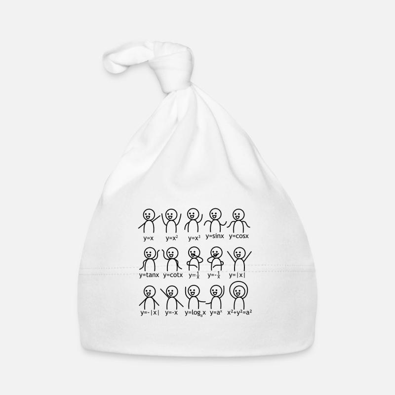 Cadeau scolaire de formule graphique de mathématiques Bonnet bio Bébé