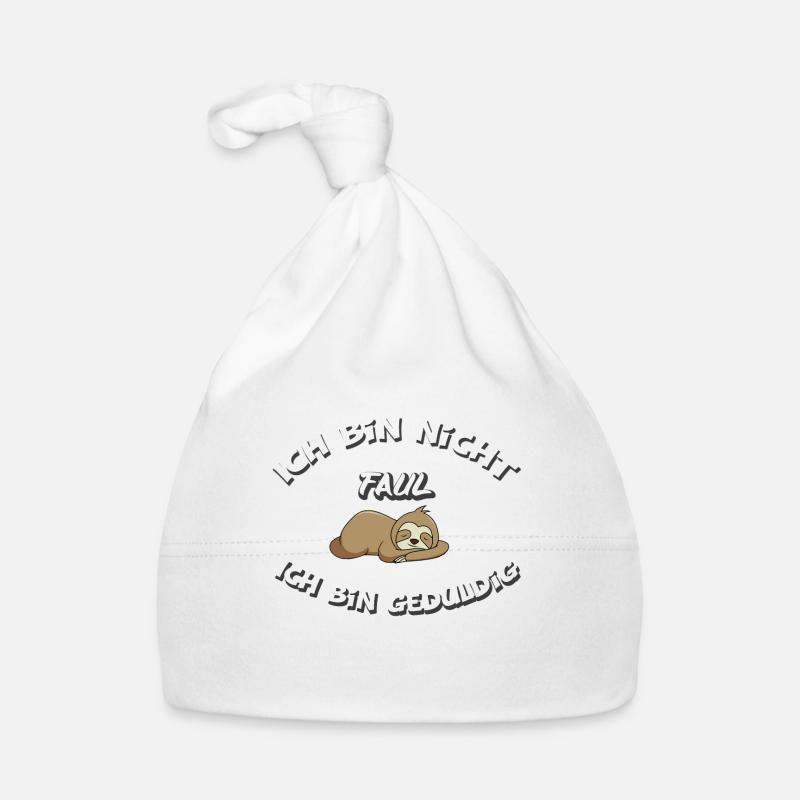 I'm not lazy I'm patient Organic Baby Cap