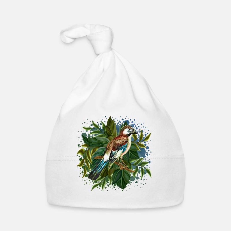 Oiseau coloré Bonnet bio Bébé
