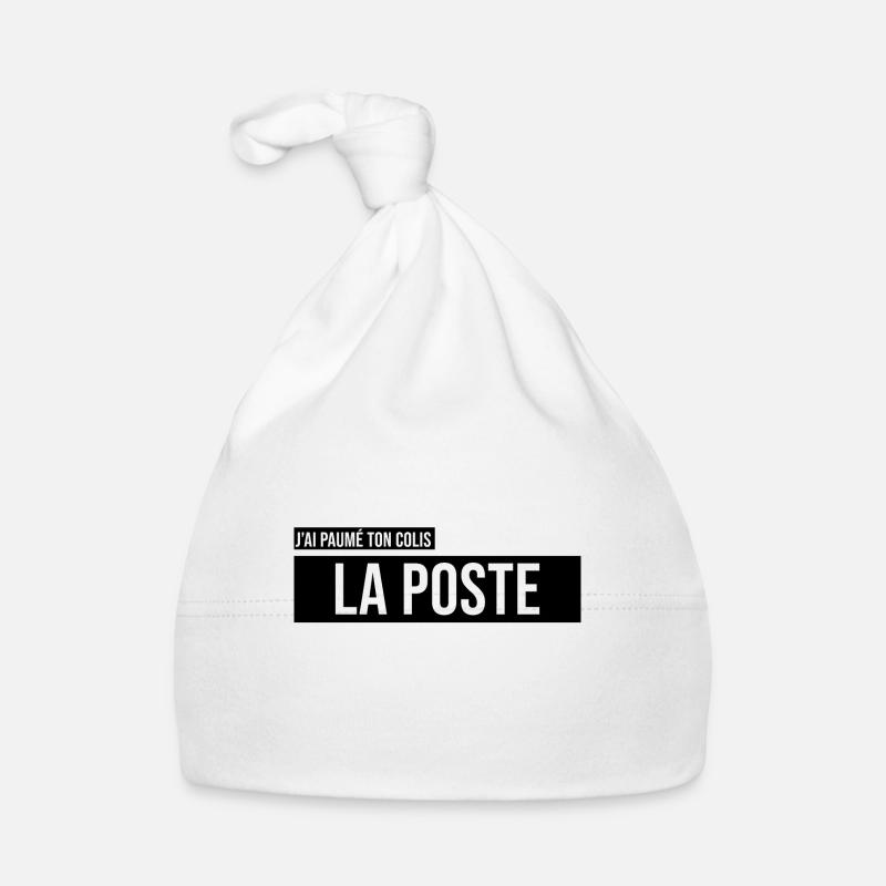 colis perdu laposte La Poste courrier livraison - Bonnet bio Bébé - blanc