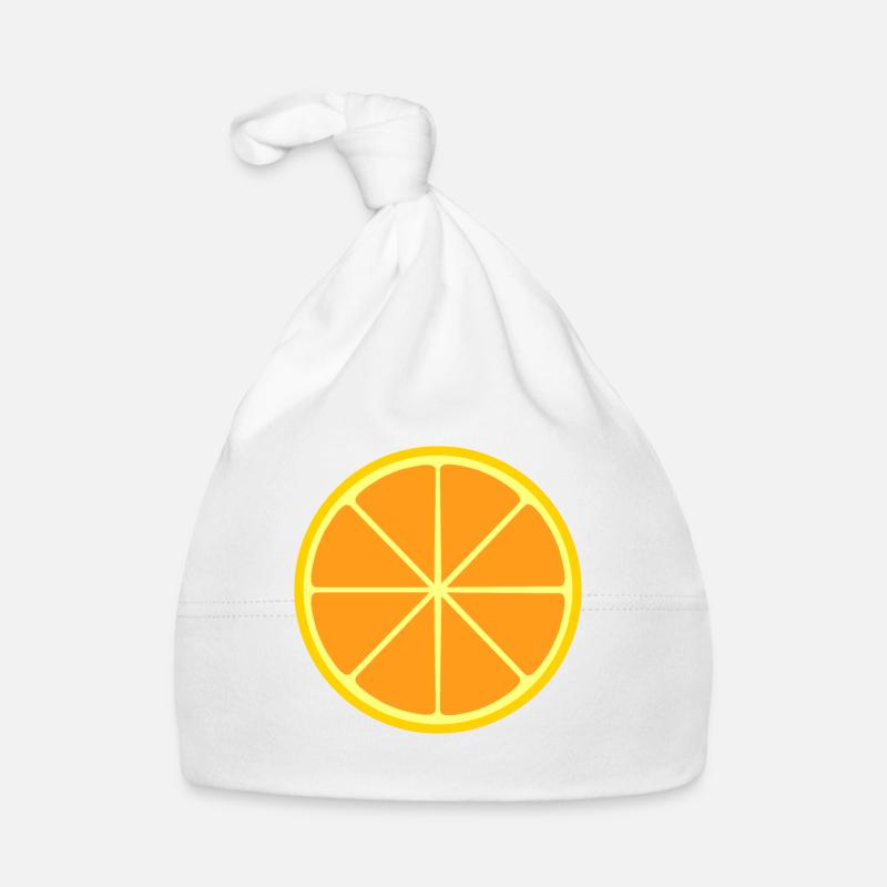 Orange fruit fruit design to personalize Organic Baby Cap