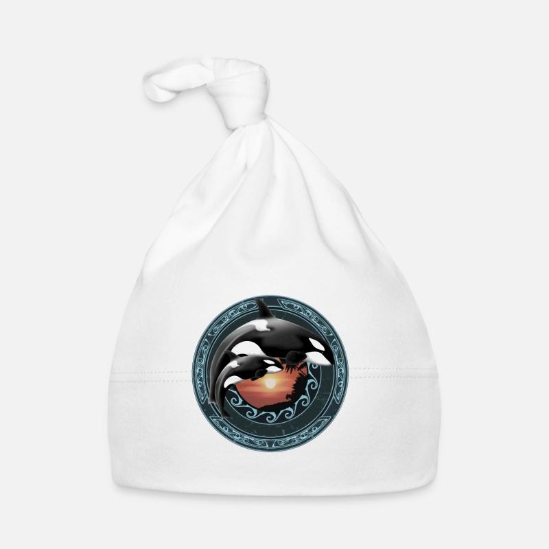 Orca killer whale Organic Baby Cap