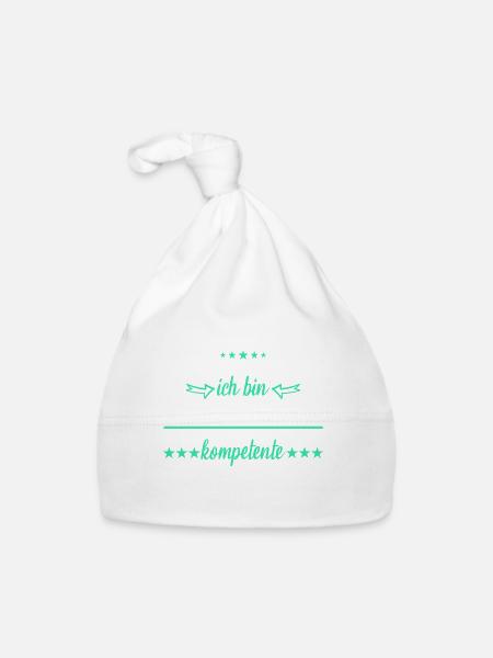 Heizungsbauer Heizungsbau Bauarbeiter Beruf Spruch - Baby Bio-Mütze - Weiß - Vorne