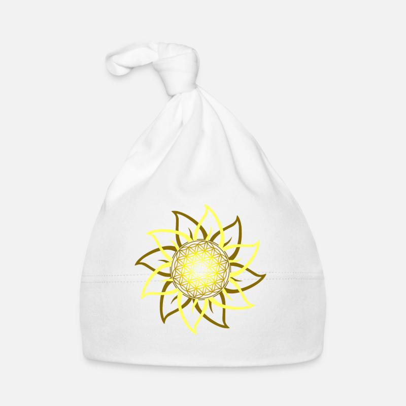 Blume des Lebens Baby Bio-Mütze