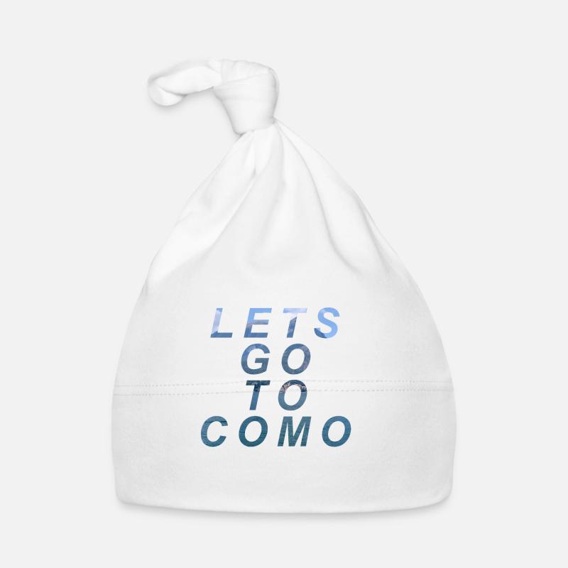Lets Go To Como - Lake Como / Lake Como Organic Baby Cap