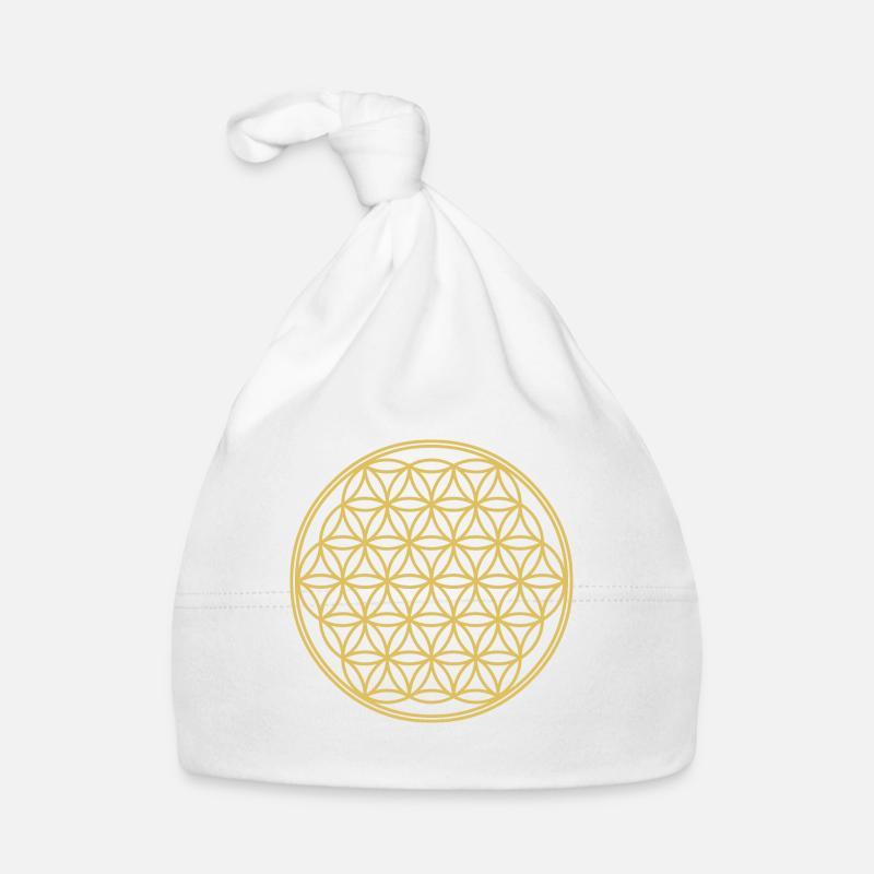 fleur de vie Bonnet bio Bébé