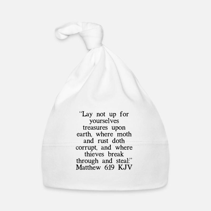 Matthieu 6:19 Chinois Bonnet bio Bébé